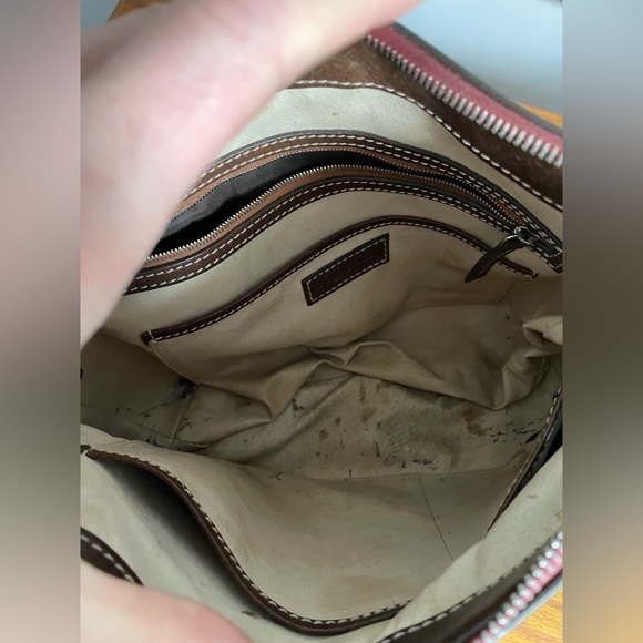 Dooney & Bourke Leather Shoulder Bag - Picture 3 of 7